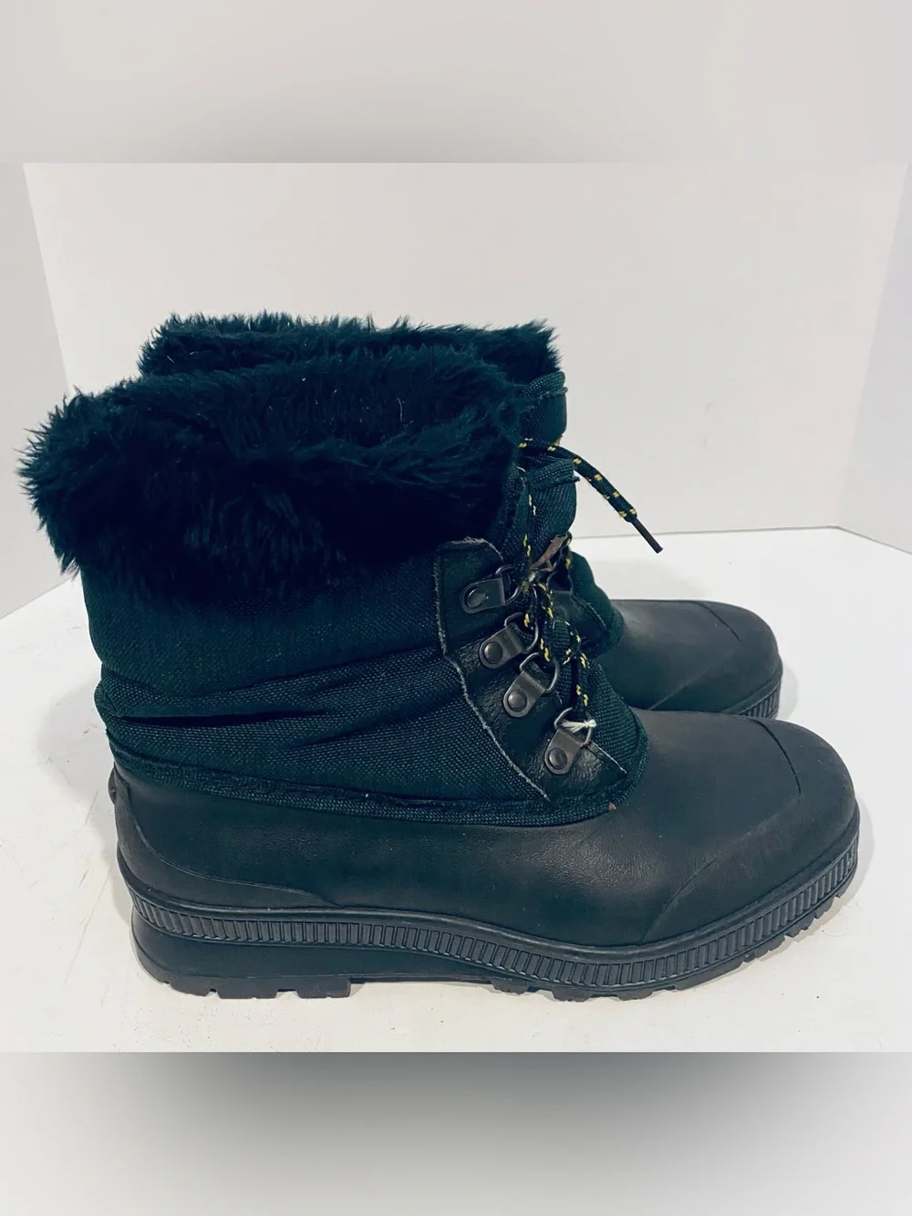 Sorel Womens Joan Of Arctic Winter Boots Size 9 Olive Green Black Rubber Duck